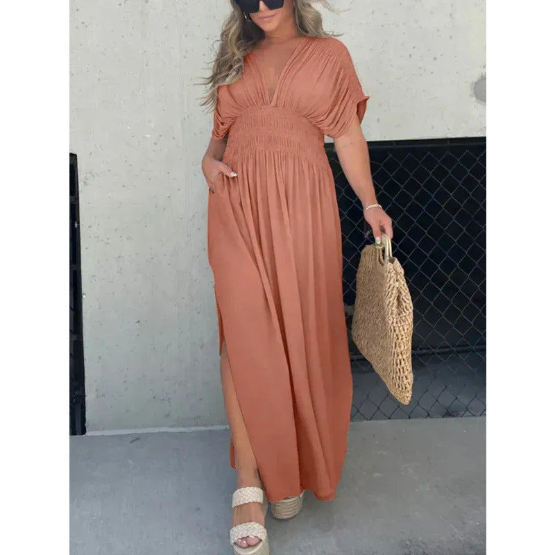 🔥Free Shipping & 50% OFF💗New fashion Slit effortless long dress
