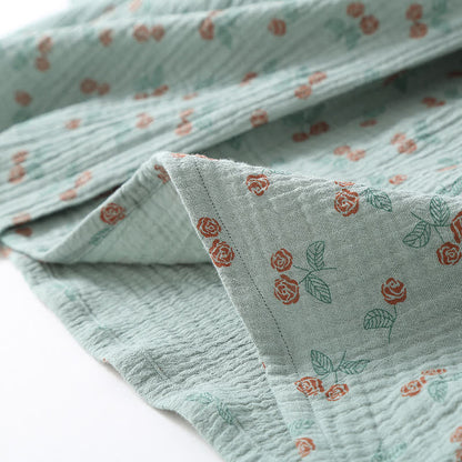 Brighthowl Kimono Rural Rose Cotton Gauze Pajama Set