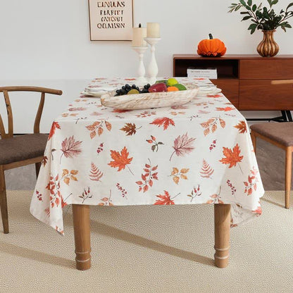 BrighthowlHarvest Maple Leaf Waterproof Tablecloth