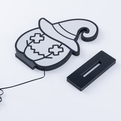 Brighthowl Halloween Infinity Lights Pumpkin with Hat