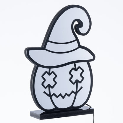 Brighthowl Halloween Infinity Lights Pumpkin with Hat