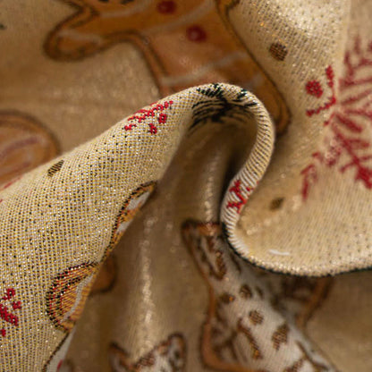 Brighthowl Christmas Gingerbread Man Holiday Curtain