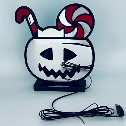 Brighthowl 3D Pumpkin Infinity Lights Halloween Decoration