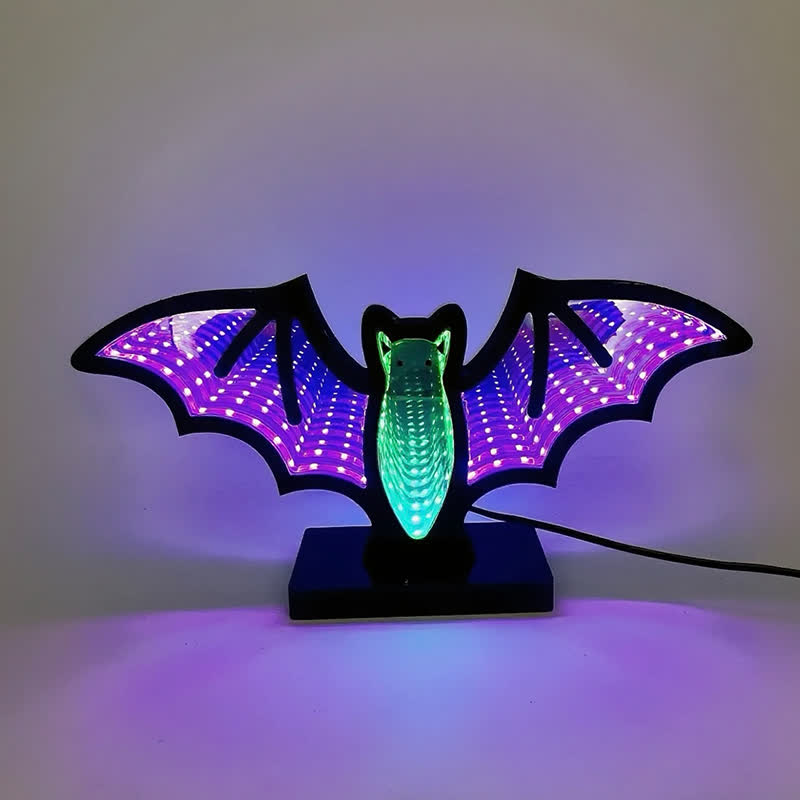 Brighthowl Halloween 3D Bat Infinity Lights