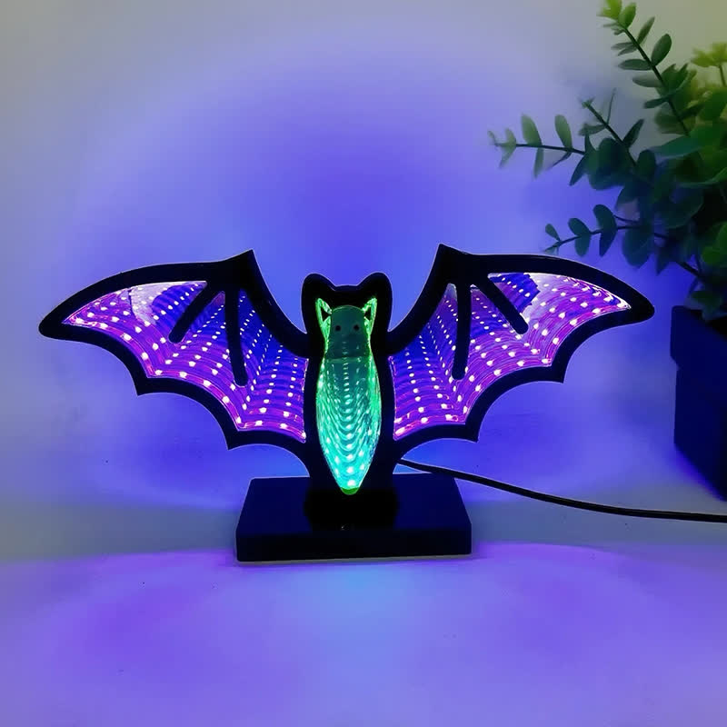 Brighthowl Halloween 3D Bat Infinity Lights