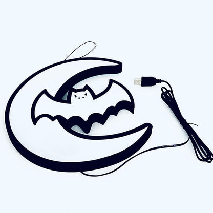 Brighthowl 3D Bat Infinity Lights Hanging Decoration