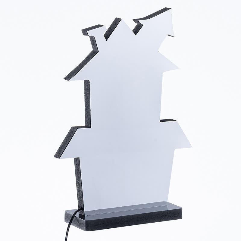 Brighthowl 3D House Infinity Lights Halloween Decoration