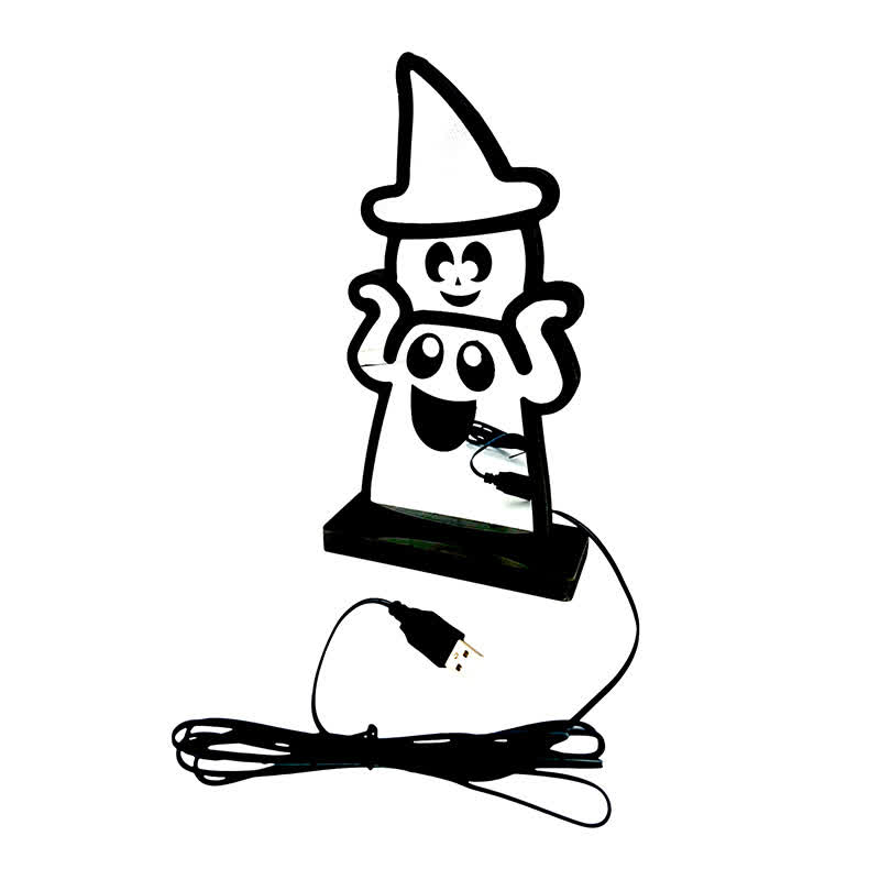 Brighthowl Halloween Funny Ghost Infinity Lights