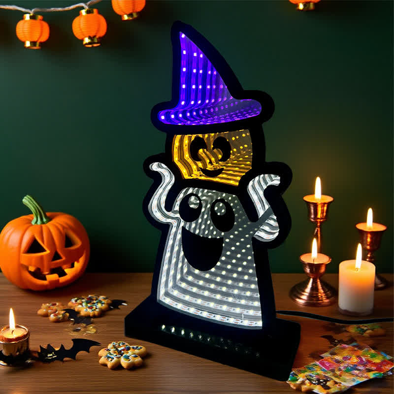 Brighthowl Halloween Funny Ghost Infinity Lights