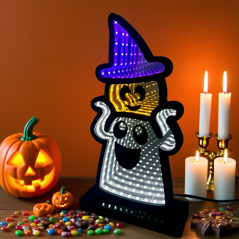 Brighthowl Halloween Funny Ghost Infinity Lights