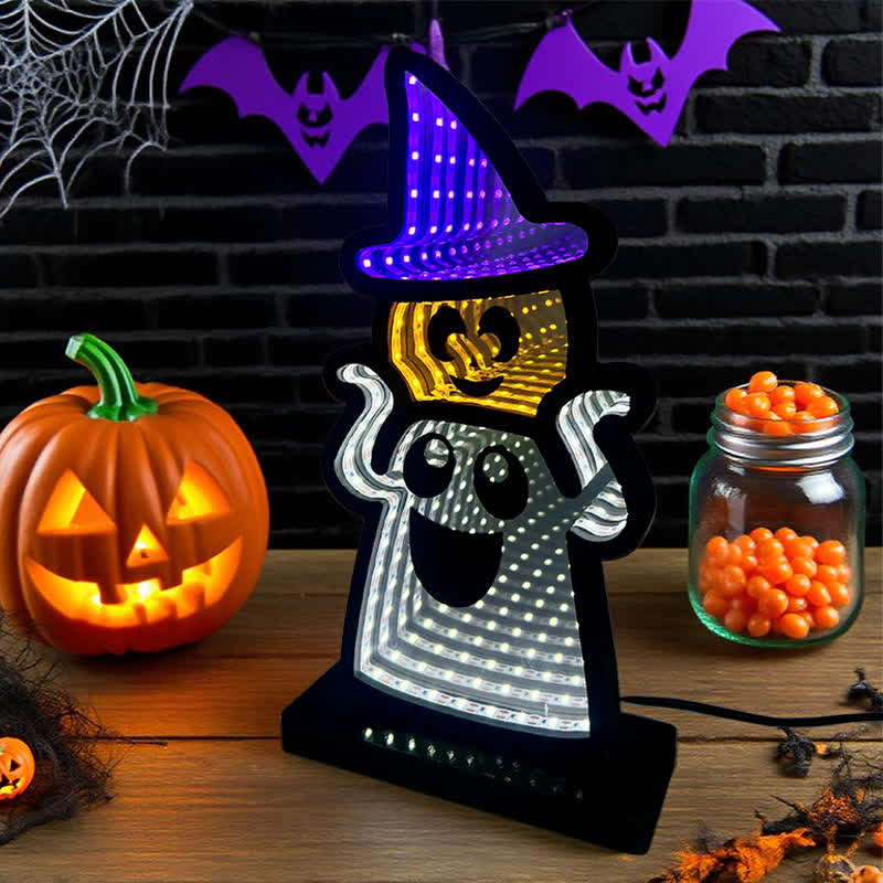 Brighthowl Halloween Funny Ghost Infinity Lights