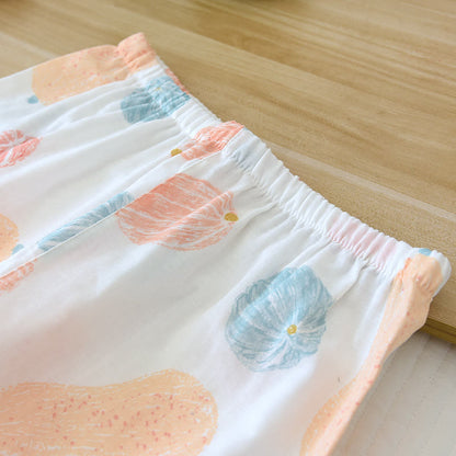 Brighthowl Pumpkin Organic Cotton Gauze Loungewear Set