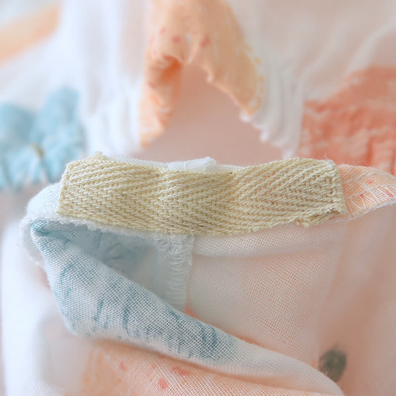 Brighthowl Pumpkin Organic Cotton Gauze Loungewear Set