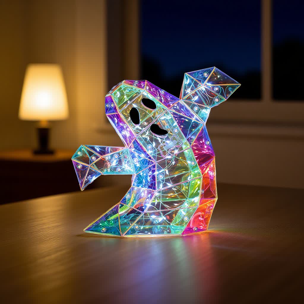 Brighthowl 3D Ghost Infinity Lights Halloween Decoration