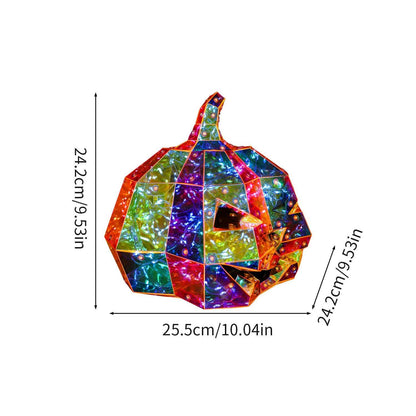 Brighthowl Ghost Face Pumpkin Infinity Lights Decoration