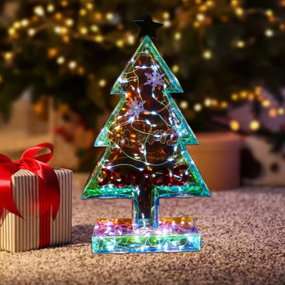 Brighthowl 3D Christmas Tree Infinity Lights Decoration