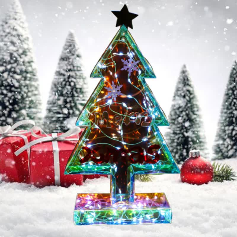 Brighthowl 3D Christmas Tree Infinity Lights Decoration