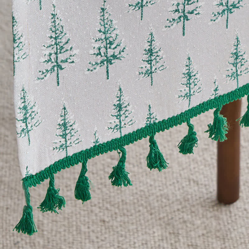 Brighthowl Green Fir Tree Table Runner