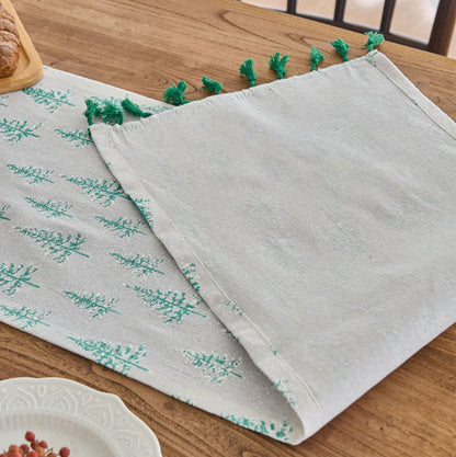 Brighthowl Green Fir Tree Table Runner