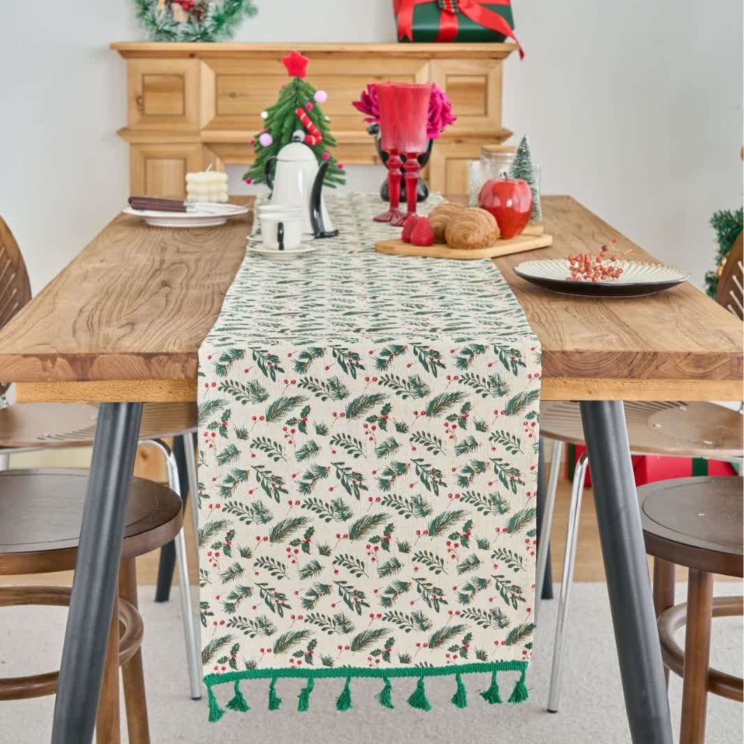 Brighthowl Pine Needle Berry Table Runner