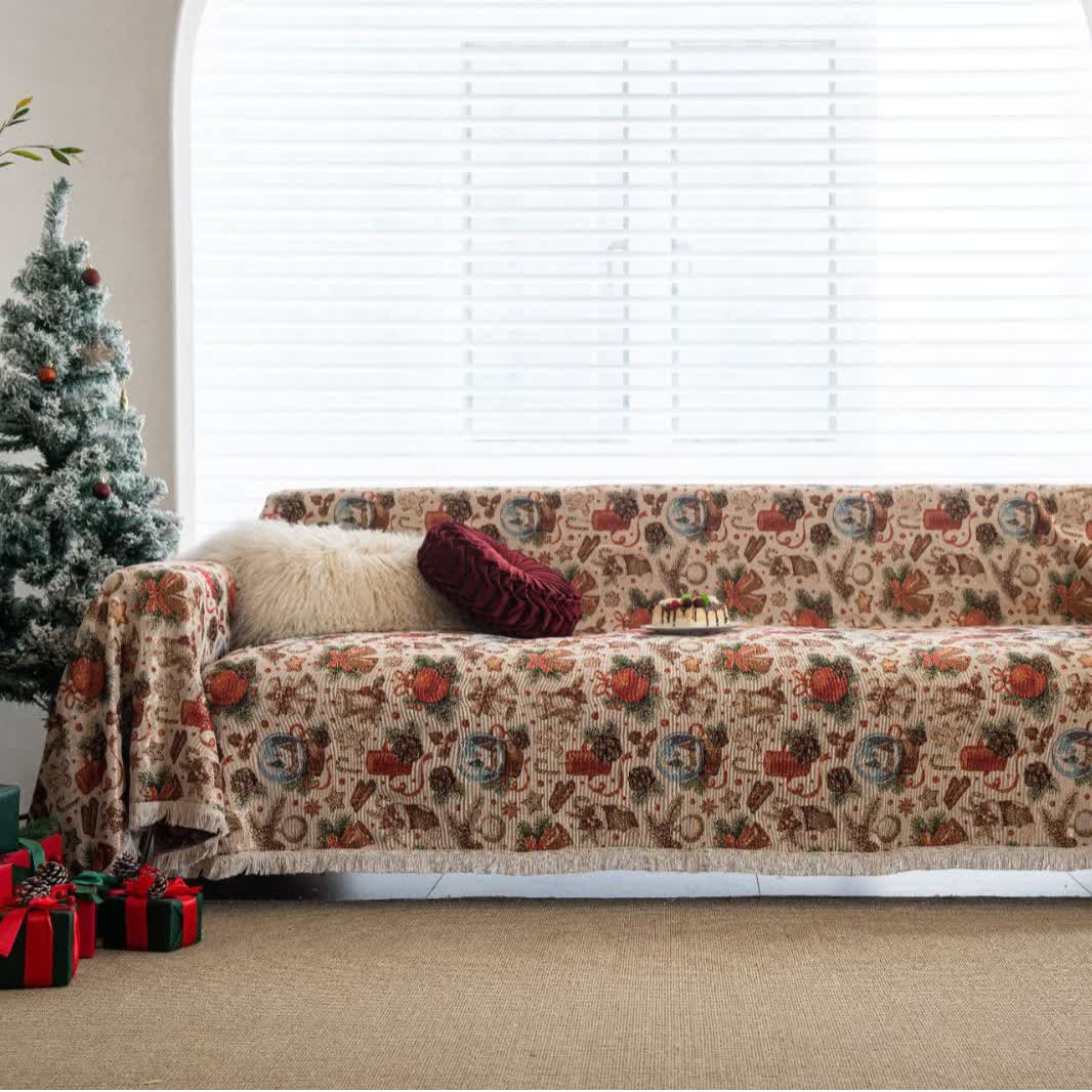 Brighthowl Christmas Crystal Ball Sofa Throw Blanket