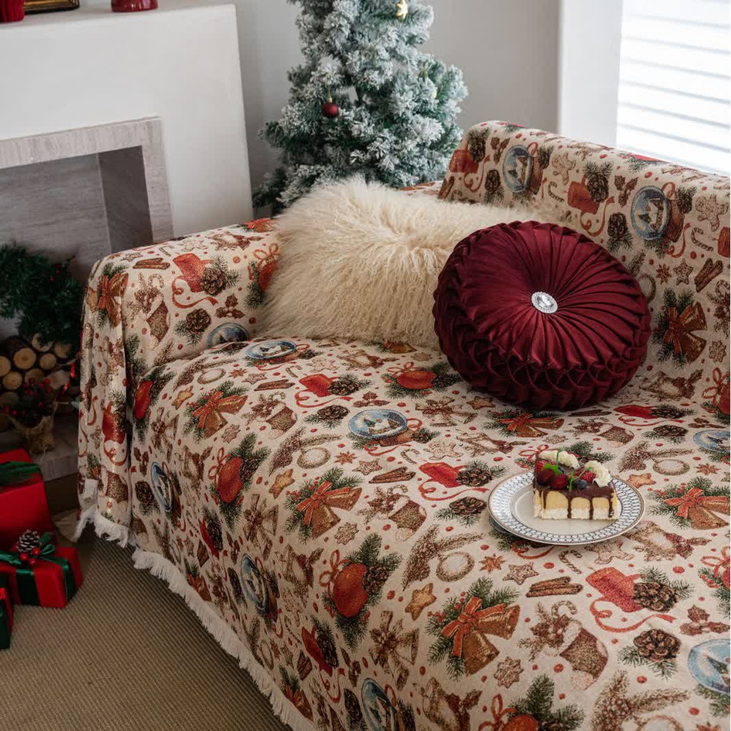 Brighthowl Christmas Crystal Ball Sofa Throw Blanket