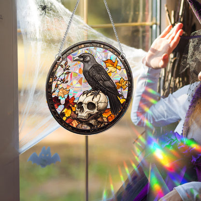 Brighthowl Halloween Stained Sun Catcher  Window Hanging