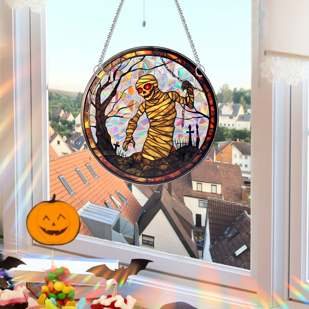 Brighthowl Spooky Halloween Window Hanging Decoration