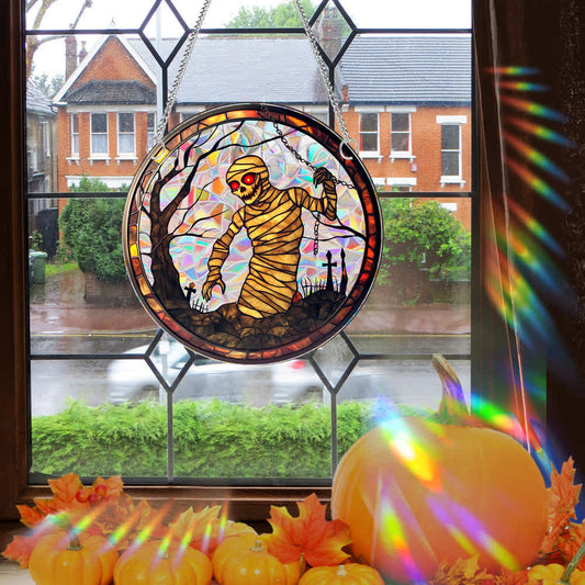 Brighthowl Spooky Halloween Window Hanging Decoration