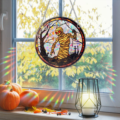 Brighthowl Spooky Halloween Window Hanging Decoration