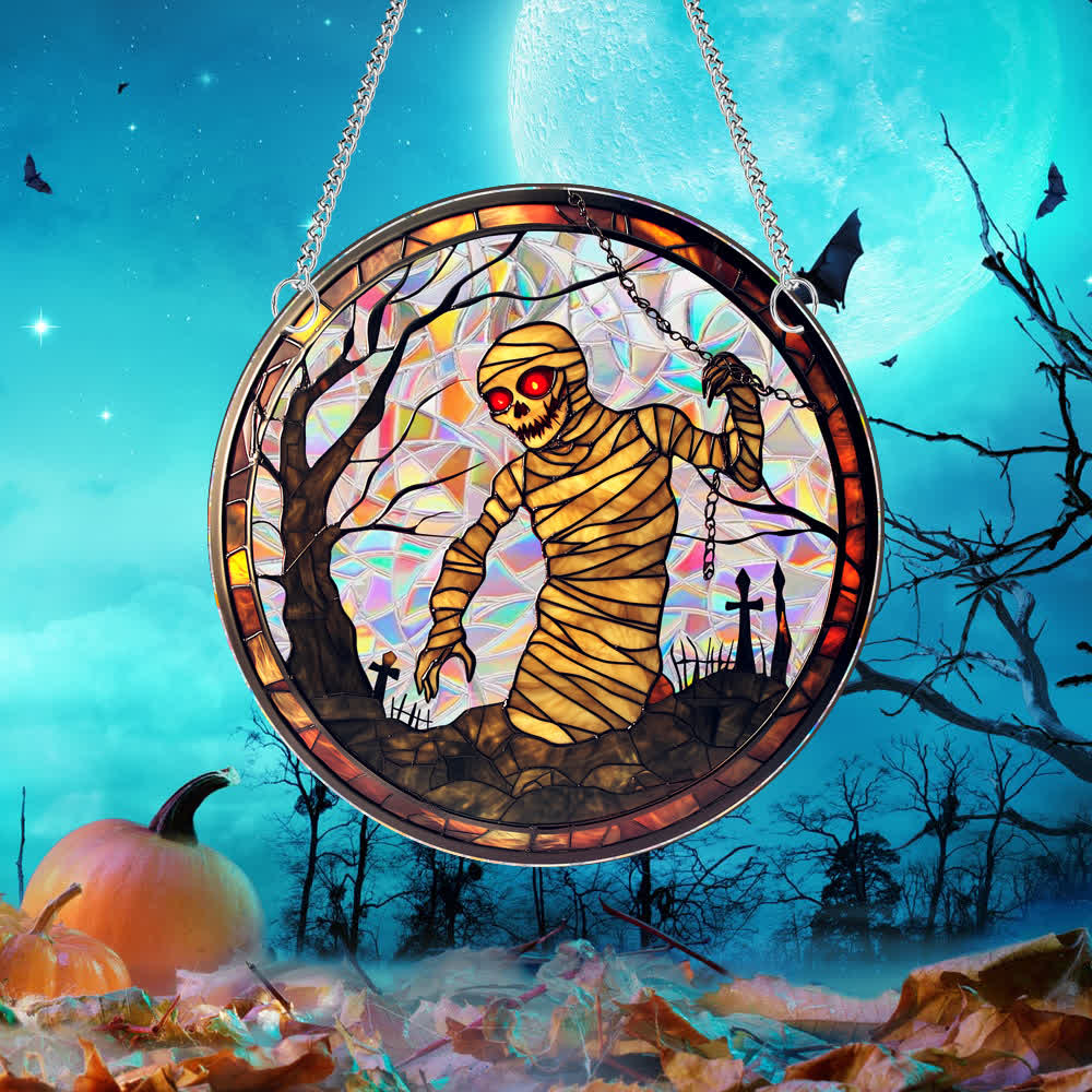 Brighthowl Spooky Halloween Window Hanging Decoration