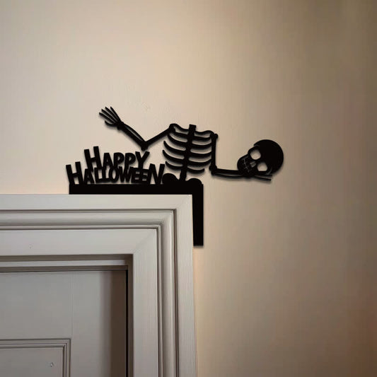 Brighthowl Halloween Skeleton Door Corner Decoration