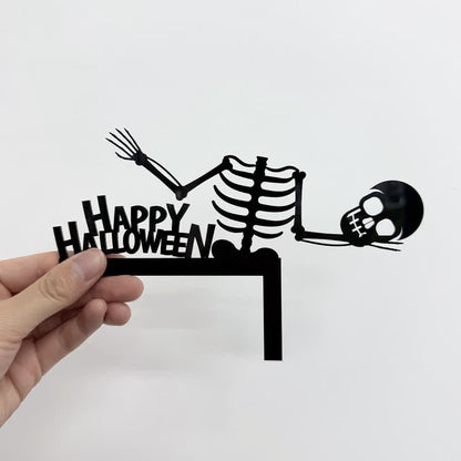 Brighthowl Halloween Skeleton Door Corner Decoration