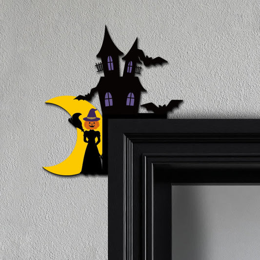 Brighthowl Pumpkin Witch Door Corner Decoration