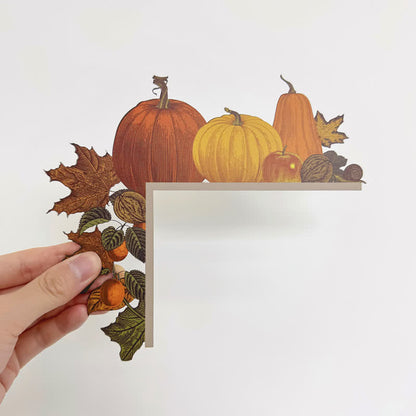 Brighthowl Maple Leaf Pumpkin Door Corner Decoration