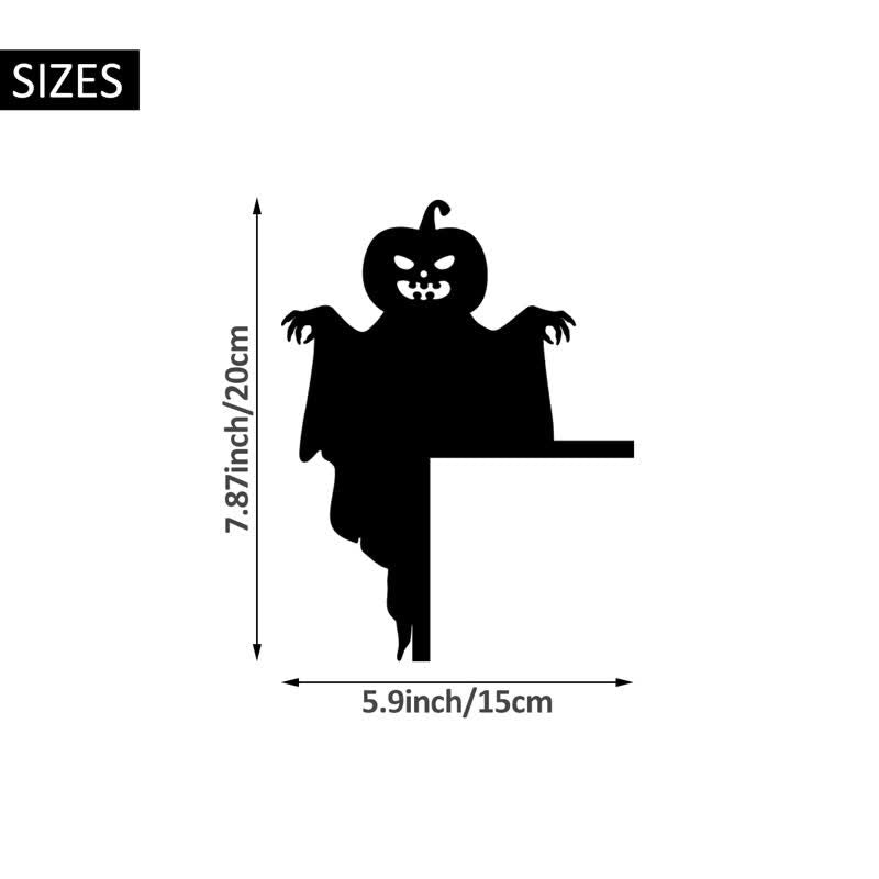 Brighthowl Halloween Pumpkin Demon Door Corner Decoration