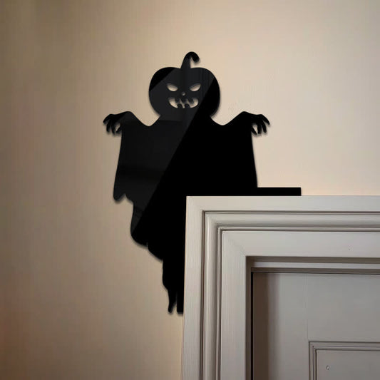 Brighthowl Halloween Pumpkin Demon Door Corner Decoration