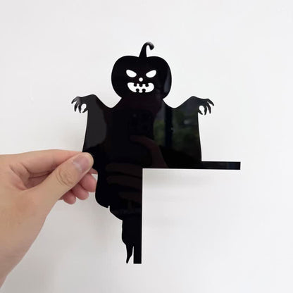 Brighthowl Halloween Pumpkin Demon Door Corner Decoration