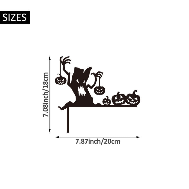 Brighthowl Haunted Tree Pumpkin Door Corner Decoration