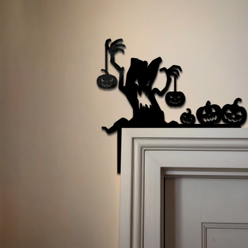 Brighthowl Haunted Tree Pumpkin Door Corner Decoration