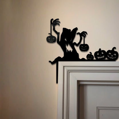 Brighthowl Haunted Tree Pumpkin Door Corner Decoration