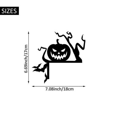 Brighthowl Halloween Pumpkin Door Corner Decoration