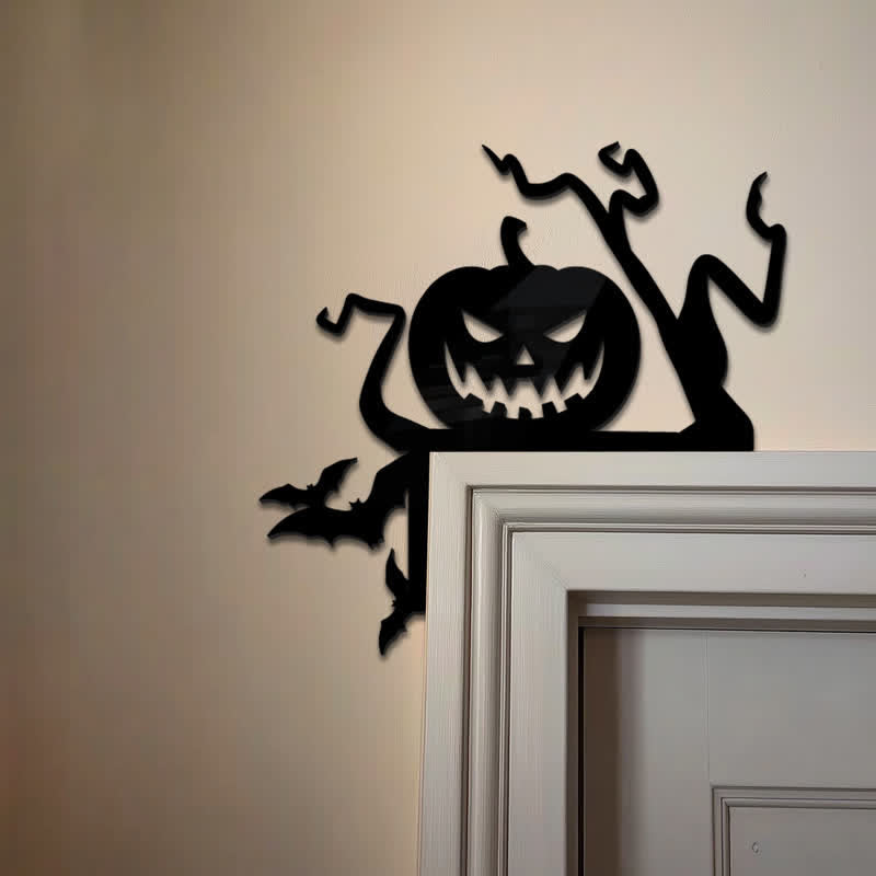 Brighthowl Halloween Pumpkin Door Corner Decoration