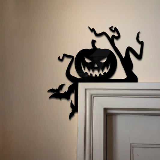 Brighthowl Halloween Pumpkin Door Corner Decoration