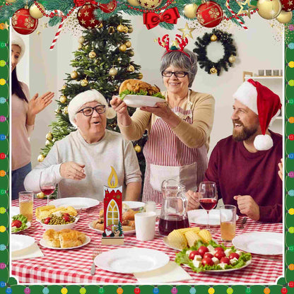 Brighthowl Christmas Wooden Candle Light-Up Decor