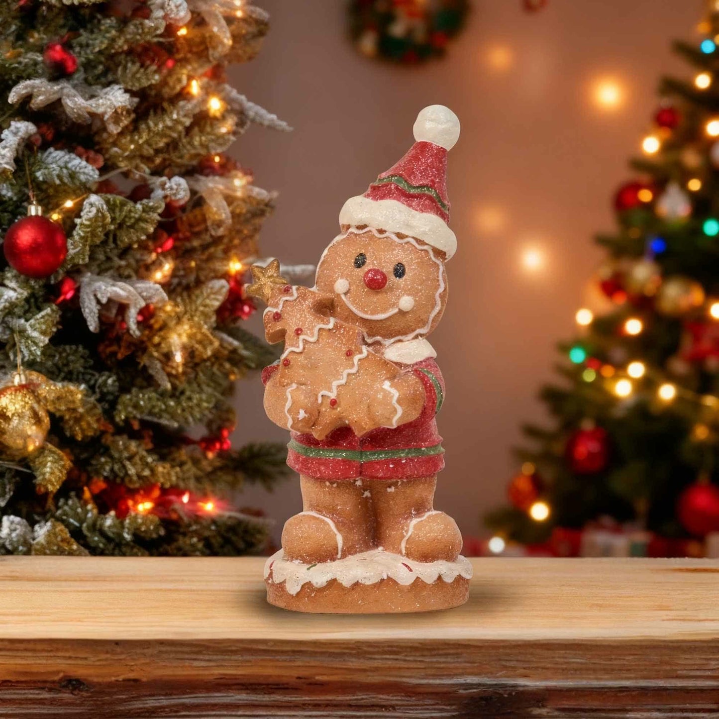 Brighthowl Christmas Gingerbread Man Decorative Home Ornament