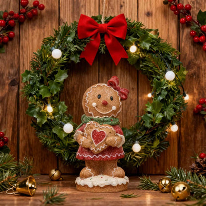 Brighthowl Christmas Gingerbread Man Decorative Home Ornament