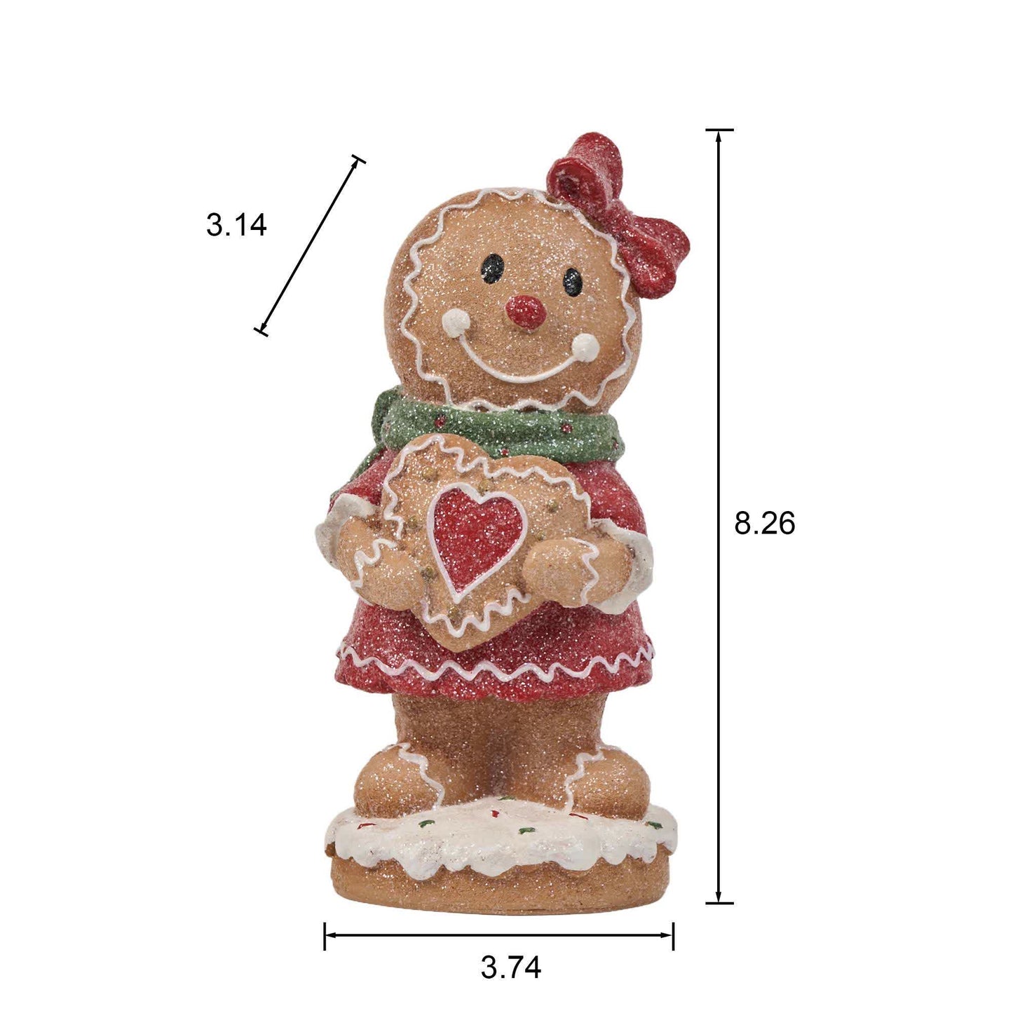 Brighthowl Christmas Gingerbread Man Decorative Home Ornament