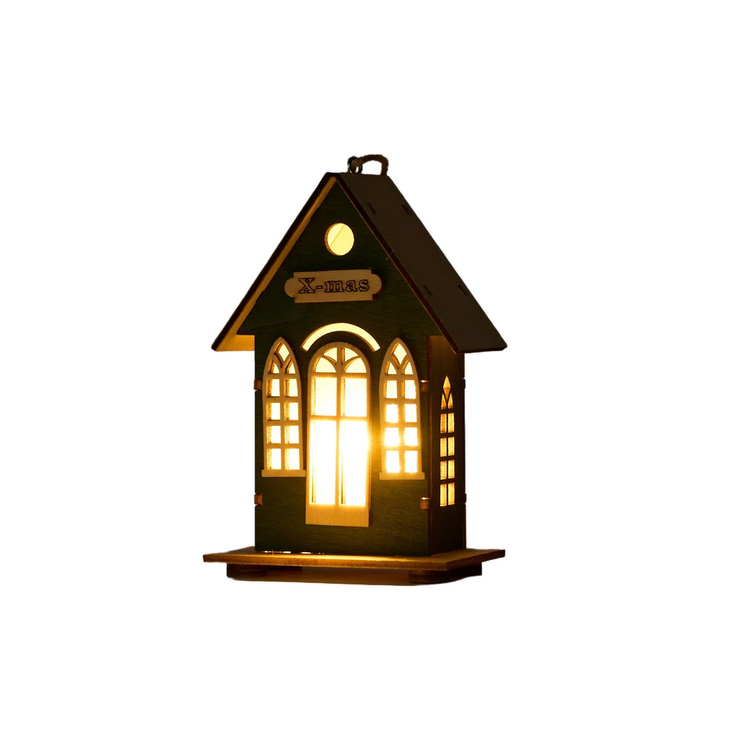 Brighthowl Christmas Holiday Lighted Wood House Decor