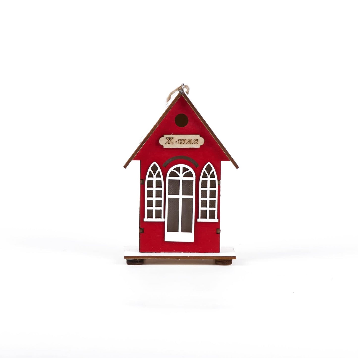 Brighthowl Christmas Holiday Lighted Wood House Decor
